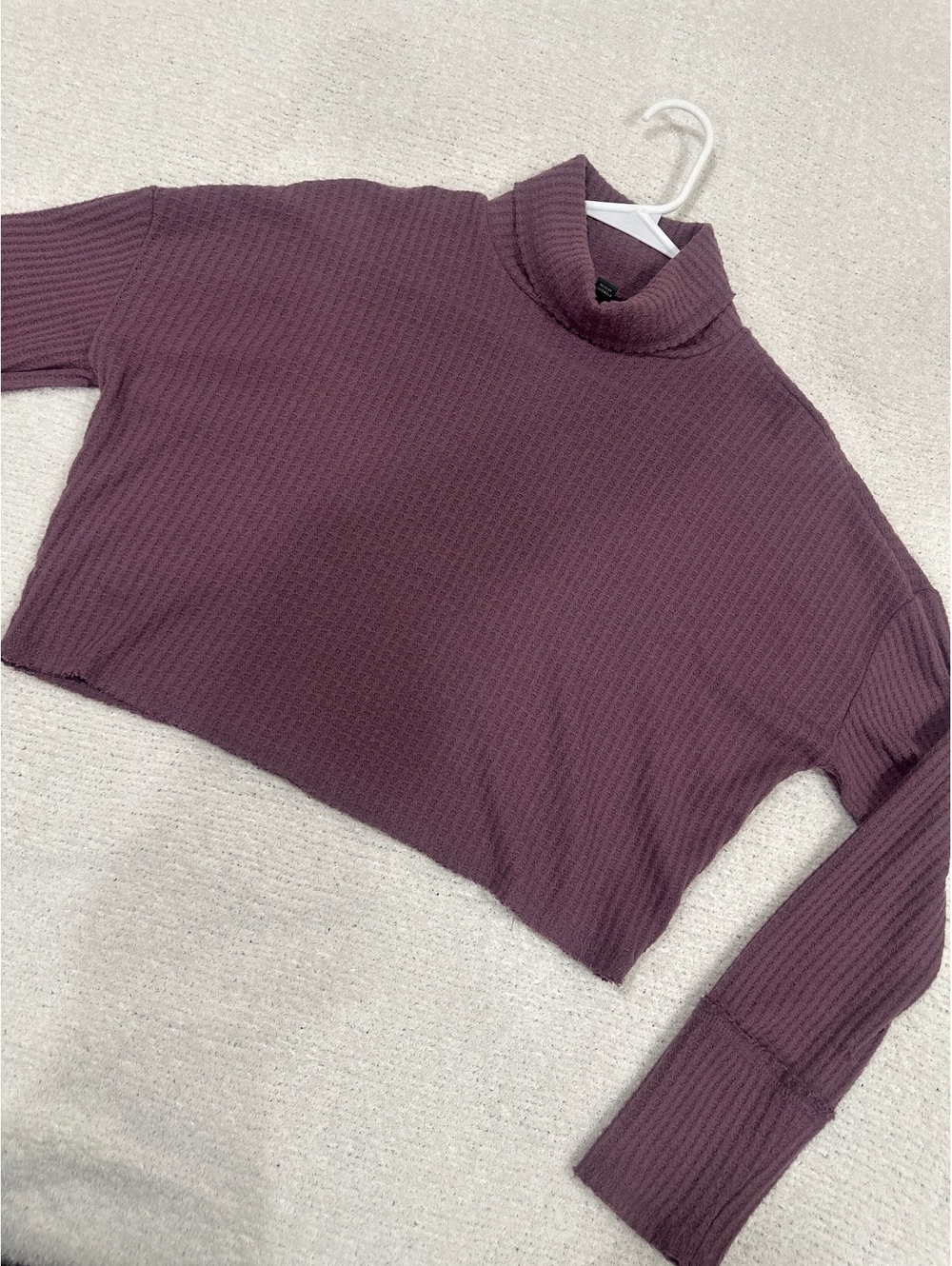 Wild Fable Women's XS Purple Ribbed Turtleneck Sweater